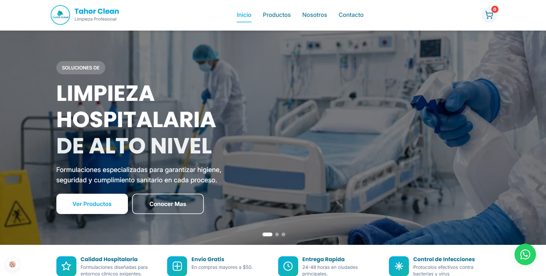 Tienda de Tahor Clean Hospitalario